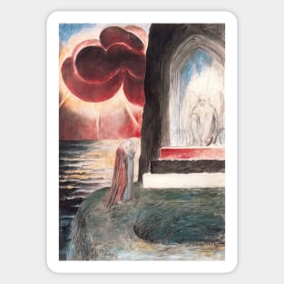 illustration to dante s divine comedy purgatory - William Blake Sticker